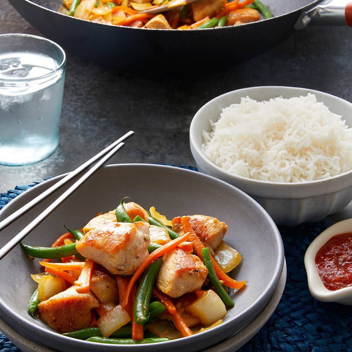 Quick Stir-Fried Ginger Chicken