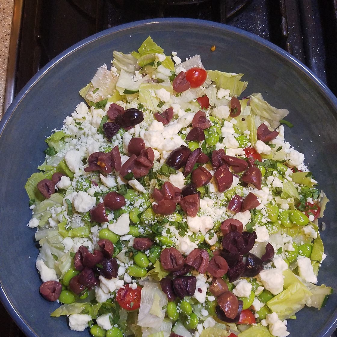 Greek Salad with Edamame