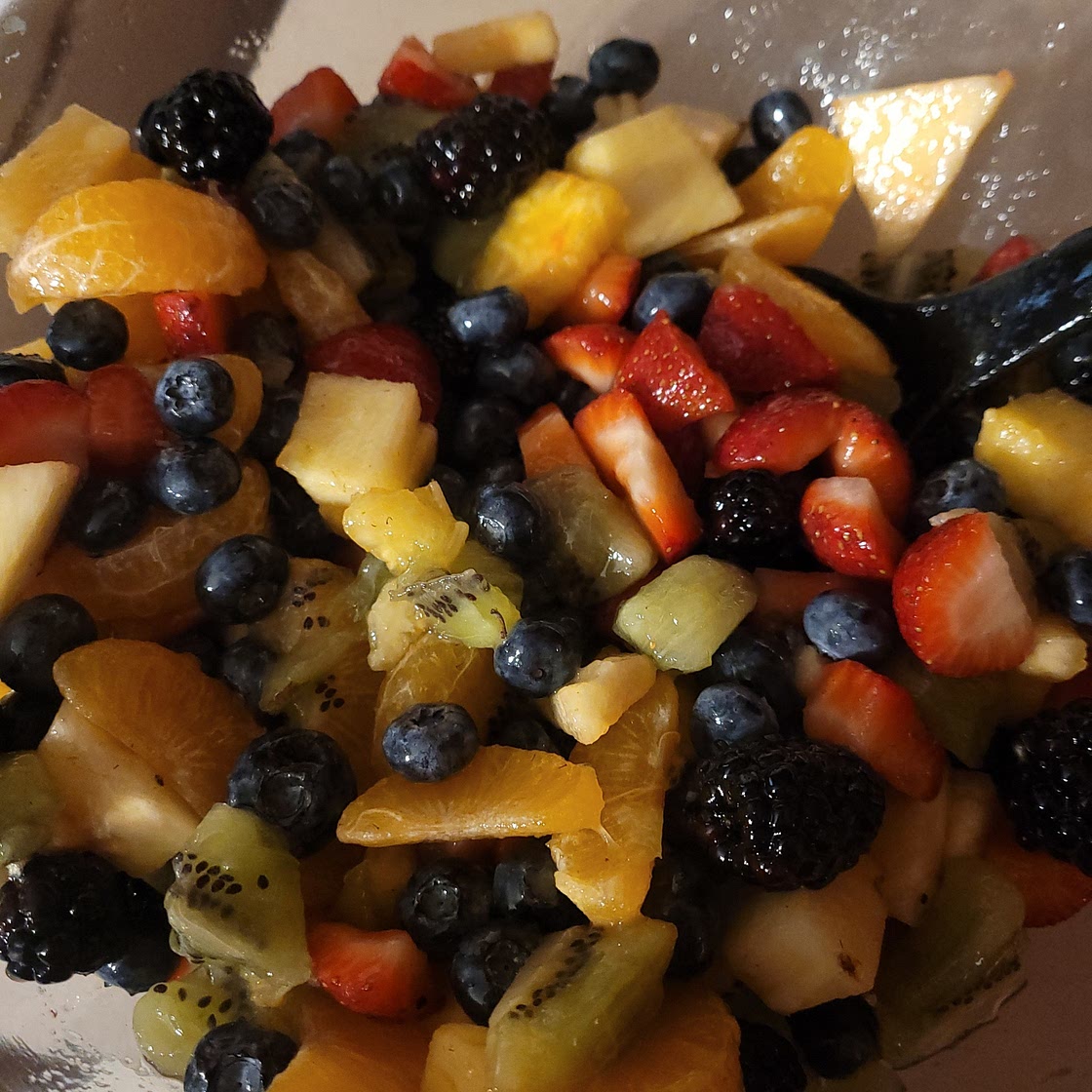 Rainbow Fruit Salad with Honey and Lime