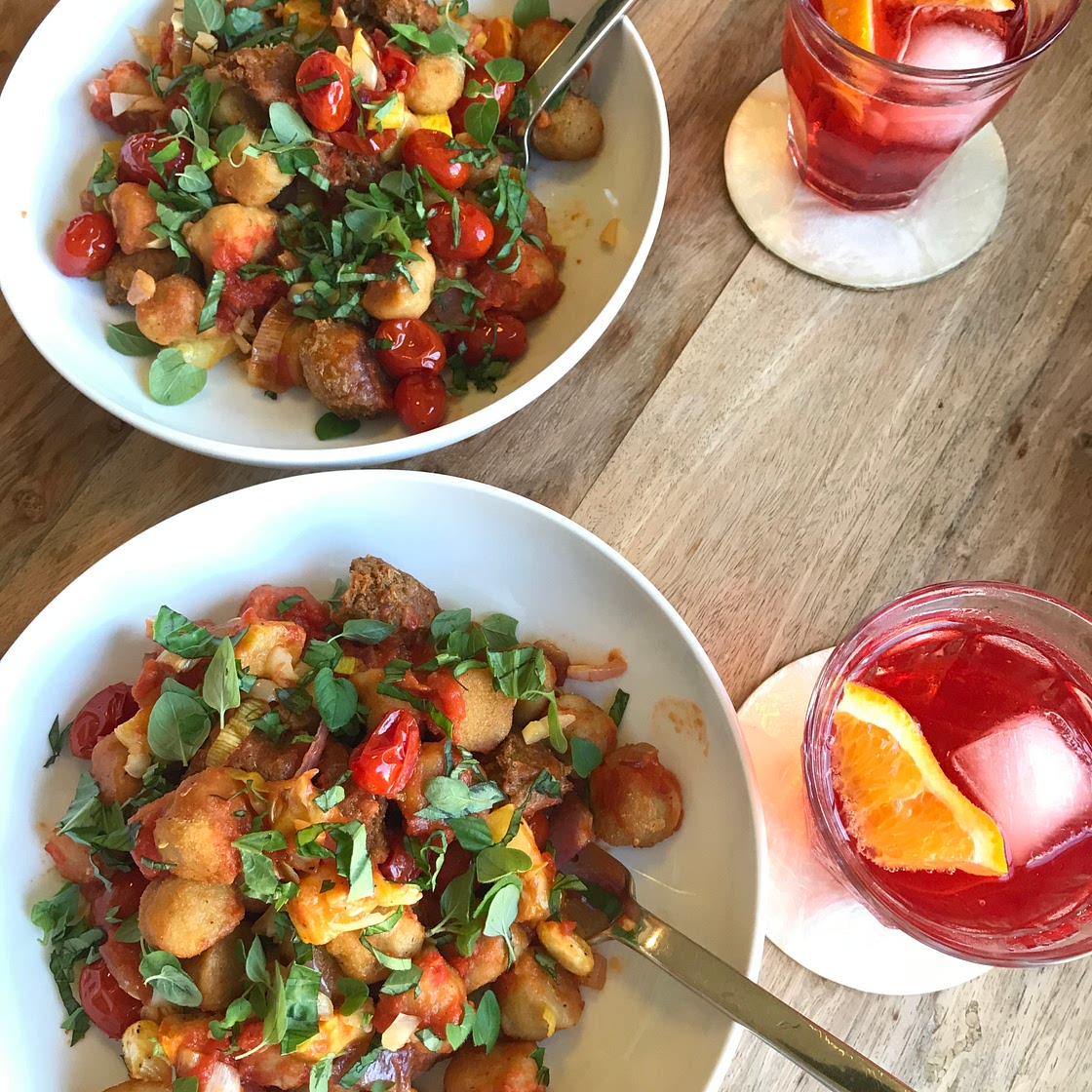 Sheetpan Italian Sausage Gnocchi