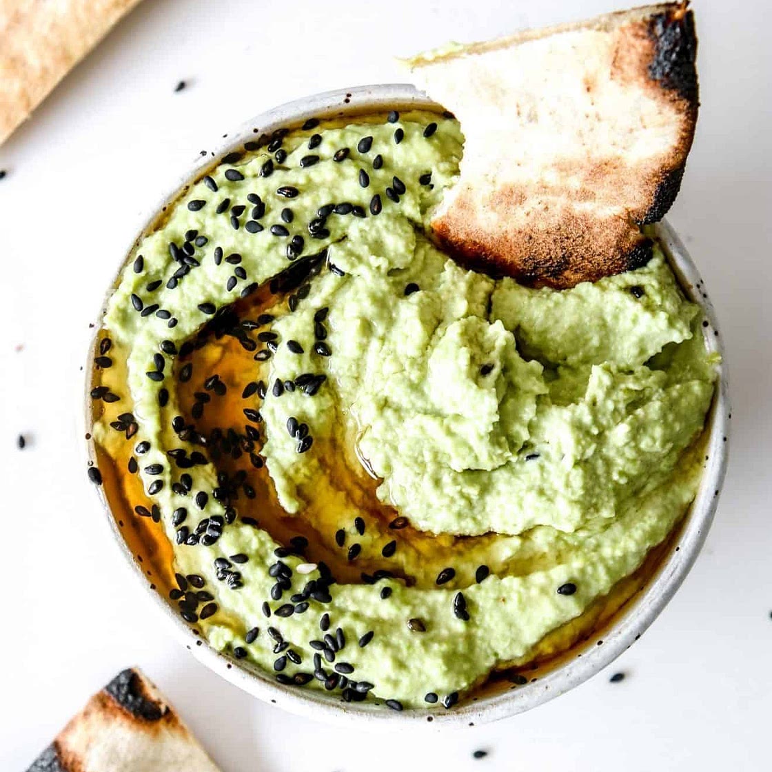 Sesame Edamame Hummus
