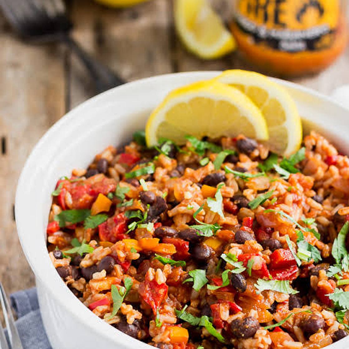 Mexican rice and chicken