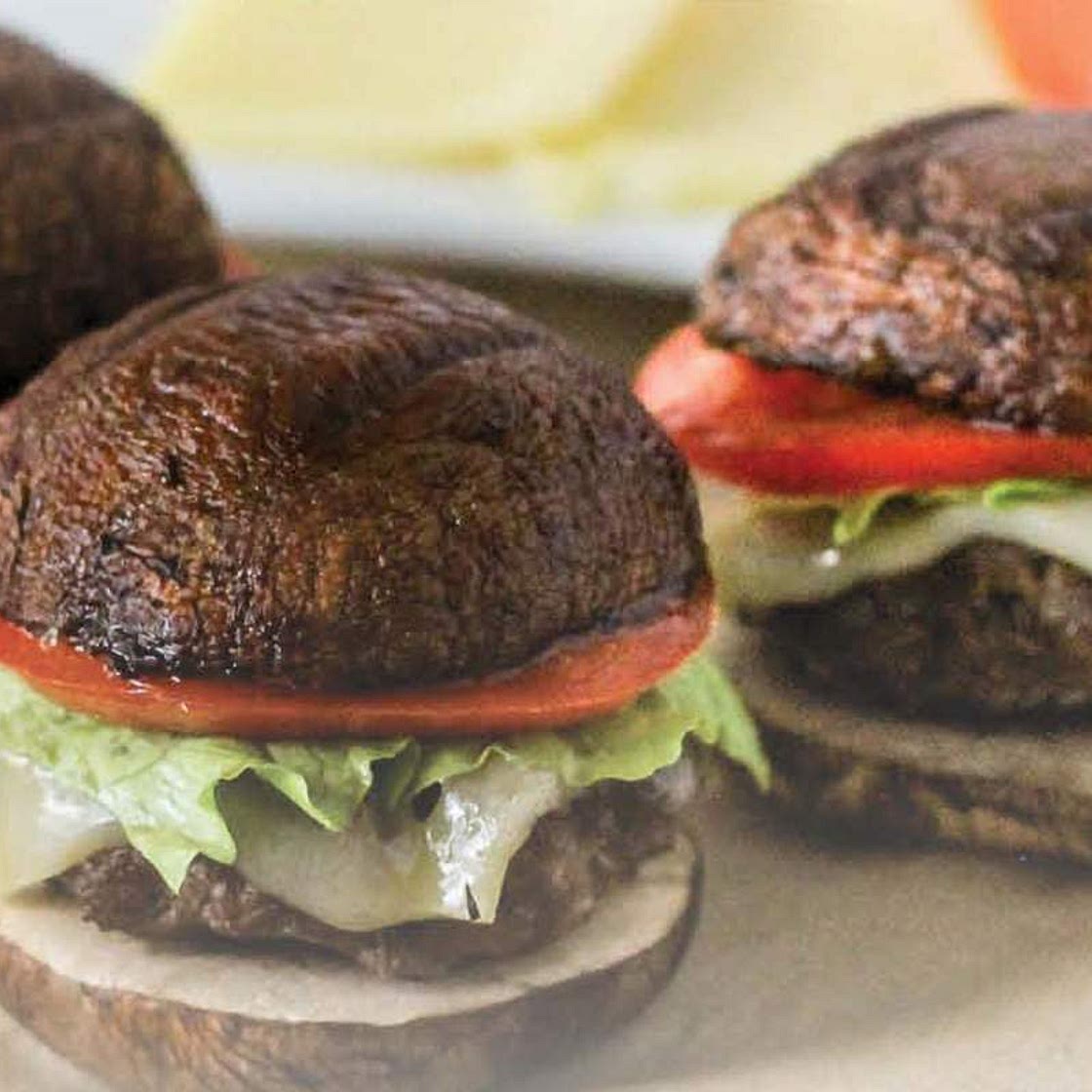 Mushroom burger sliders