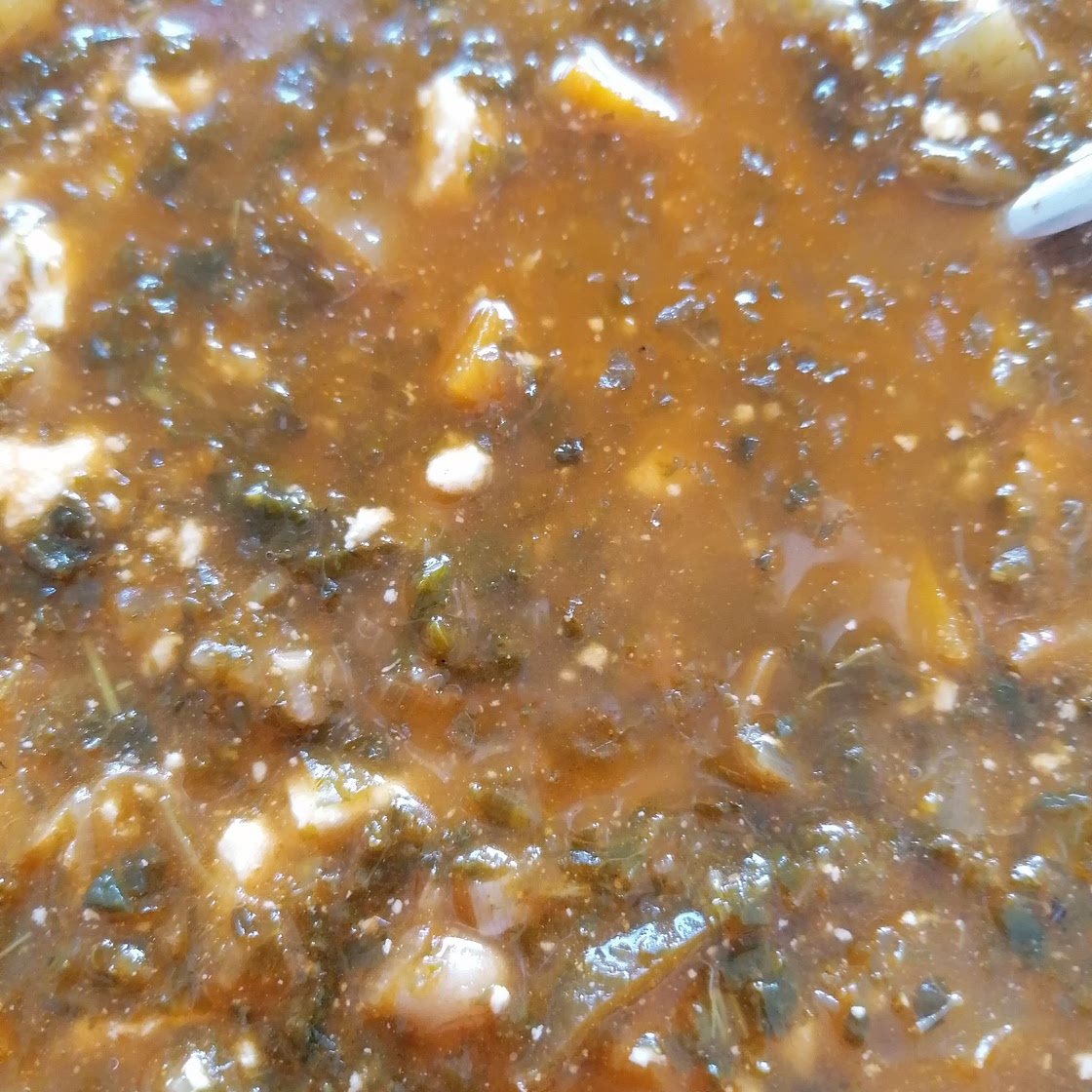 Kale chickpea soup