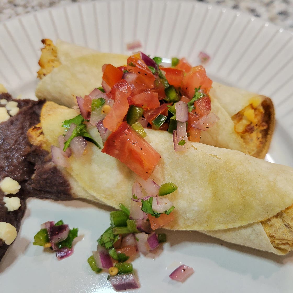 Skinny Tiktok Chicken Taquitos