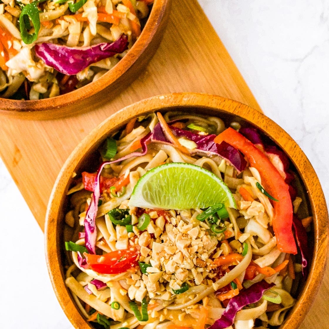Chilled Peanut Lime Noodle Salad