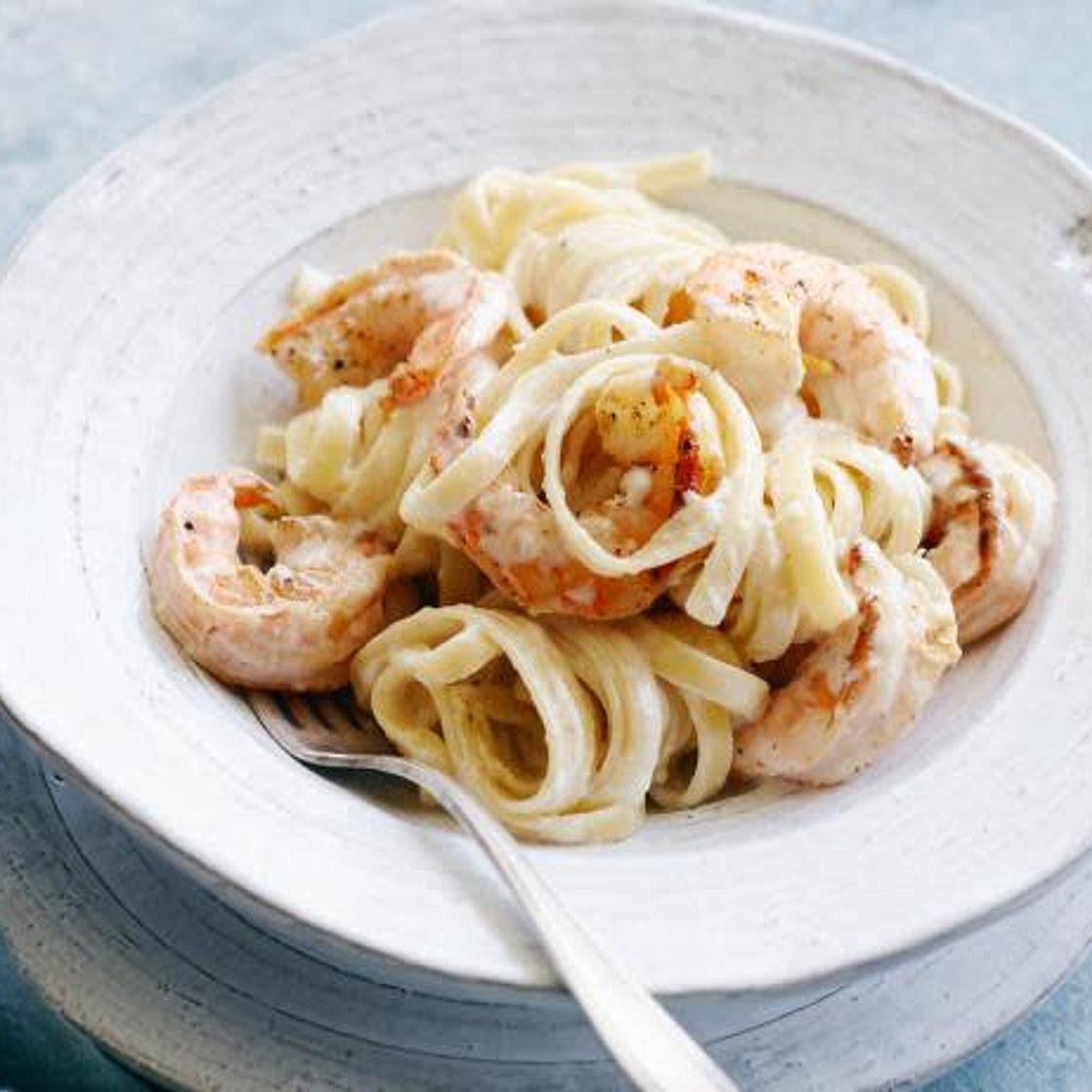 Shrimp fettuccini Alfredo Gamberetto/Pollo Fettuccini Alfredo