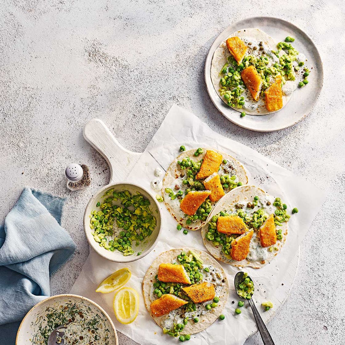 Fish finger tacos