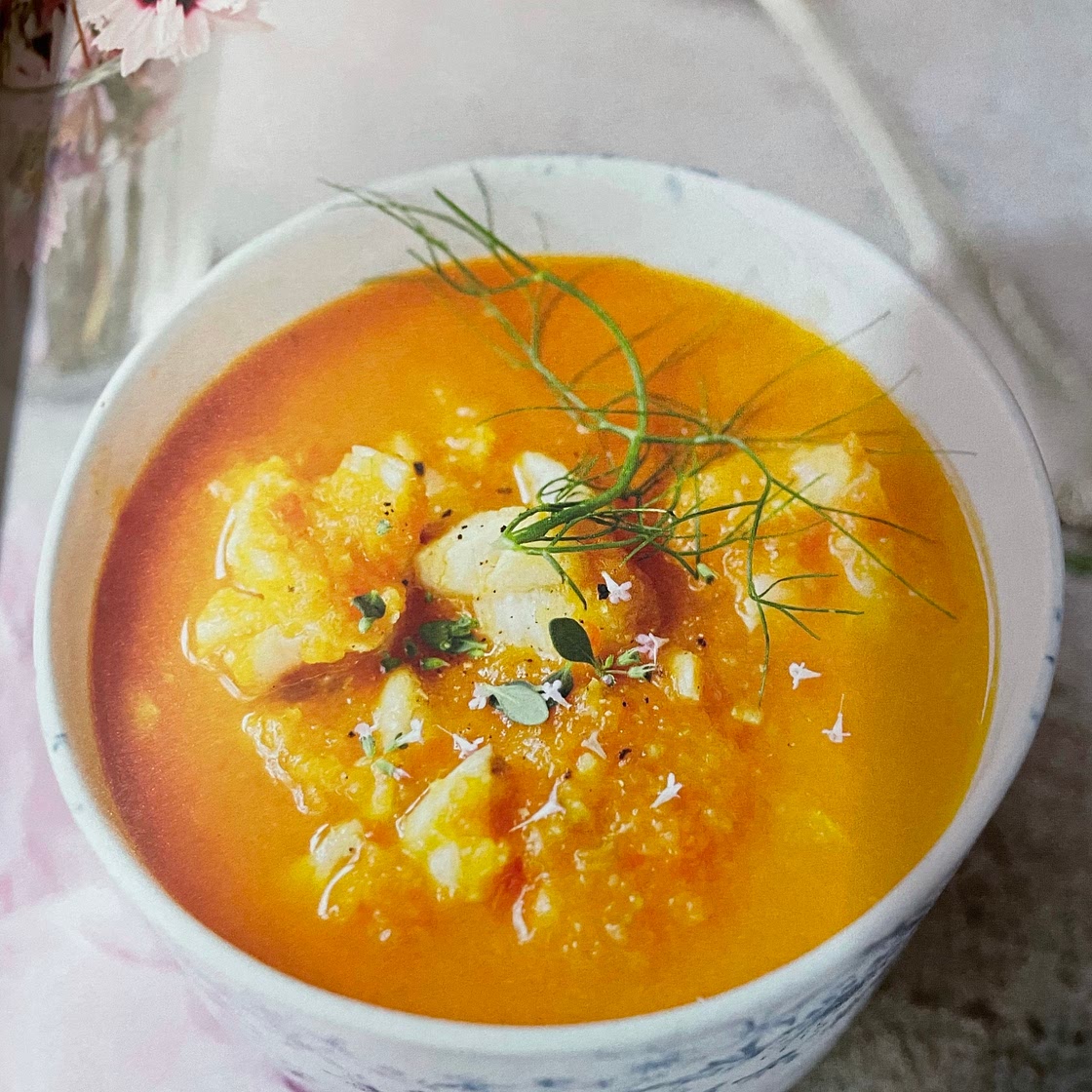 White Fish Soup with Saffron 