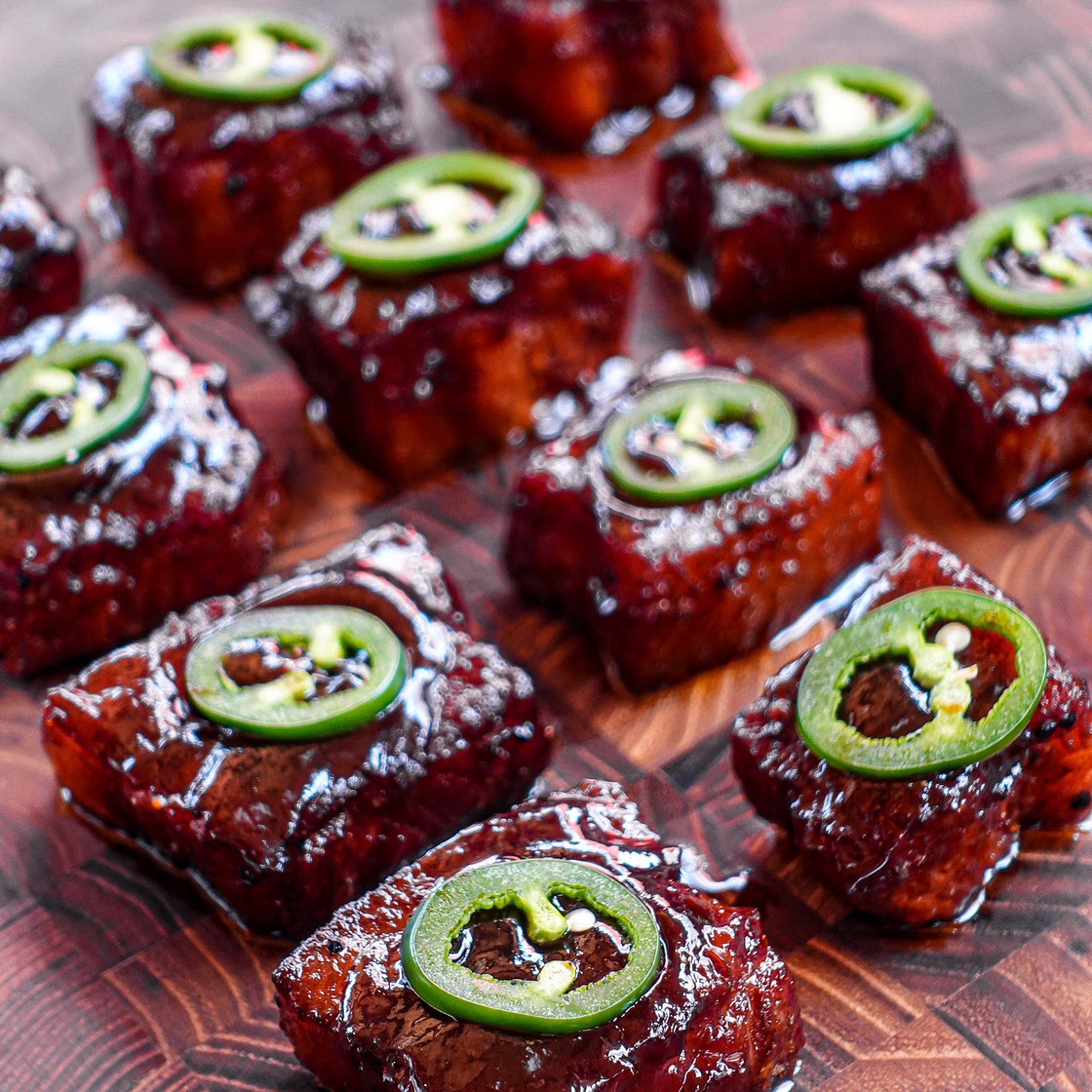 TFTI BBQ’s Spicy Pork Belly Burnt Ends 