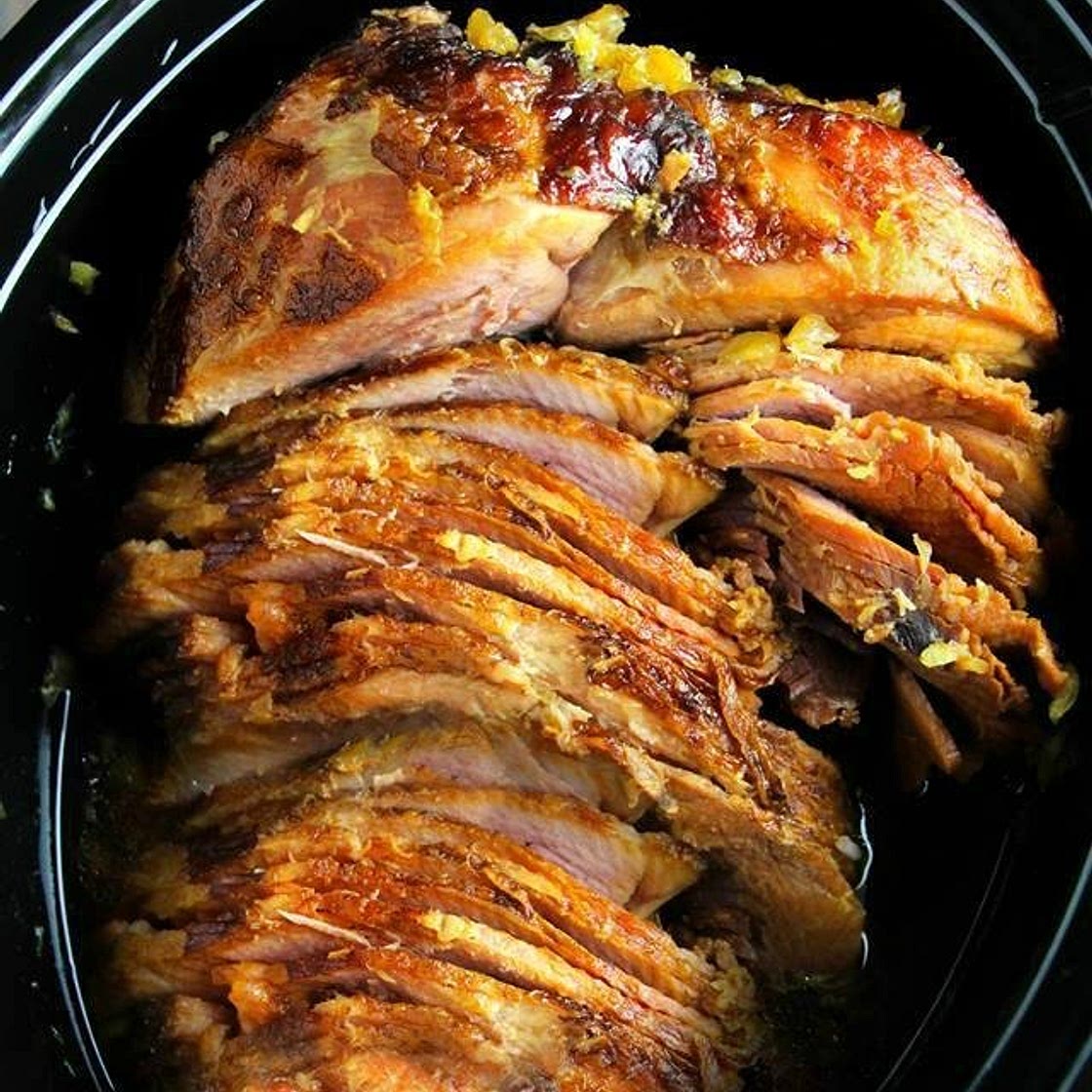 Crock Pot Brown Sugar Pineapple Ham!