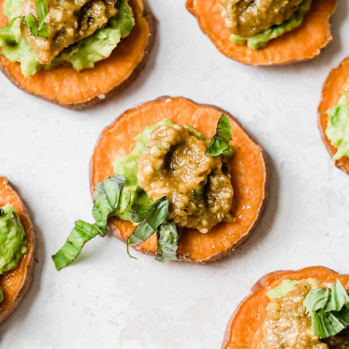 Sweet Potato Avocado Toast + Nutty Pesto