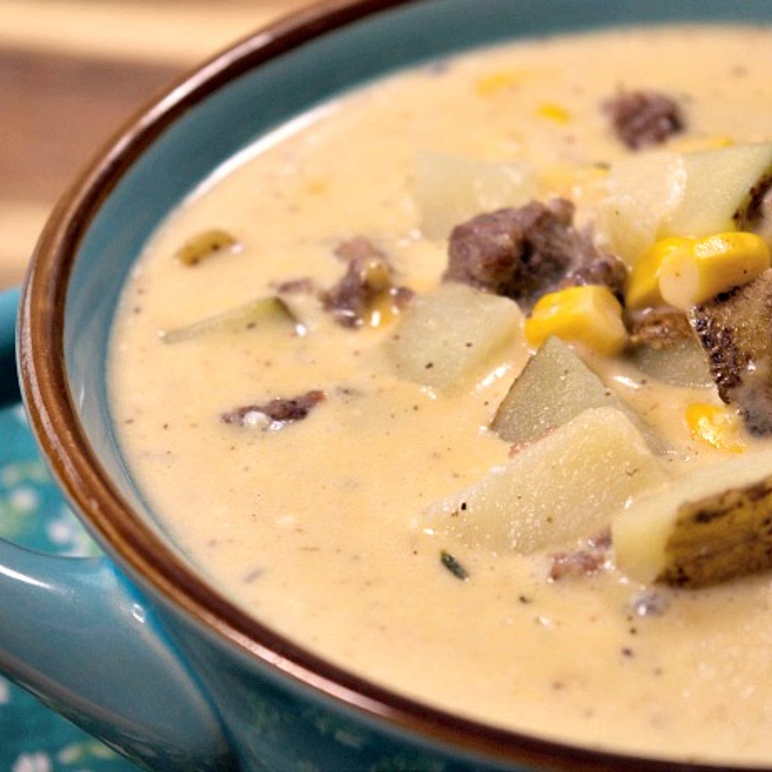 Crock-Pot Cheesy Harvest Potato Chowder Recipe