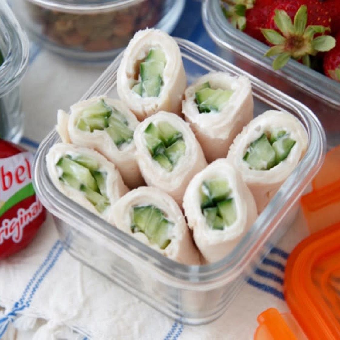 • Hummus Turkey Wraps •