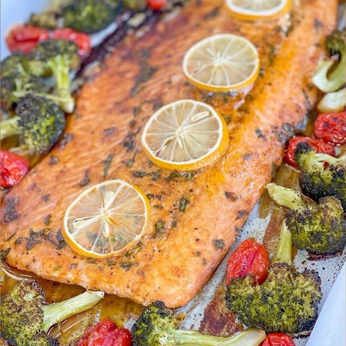 Baked salmon