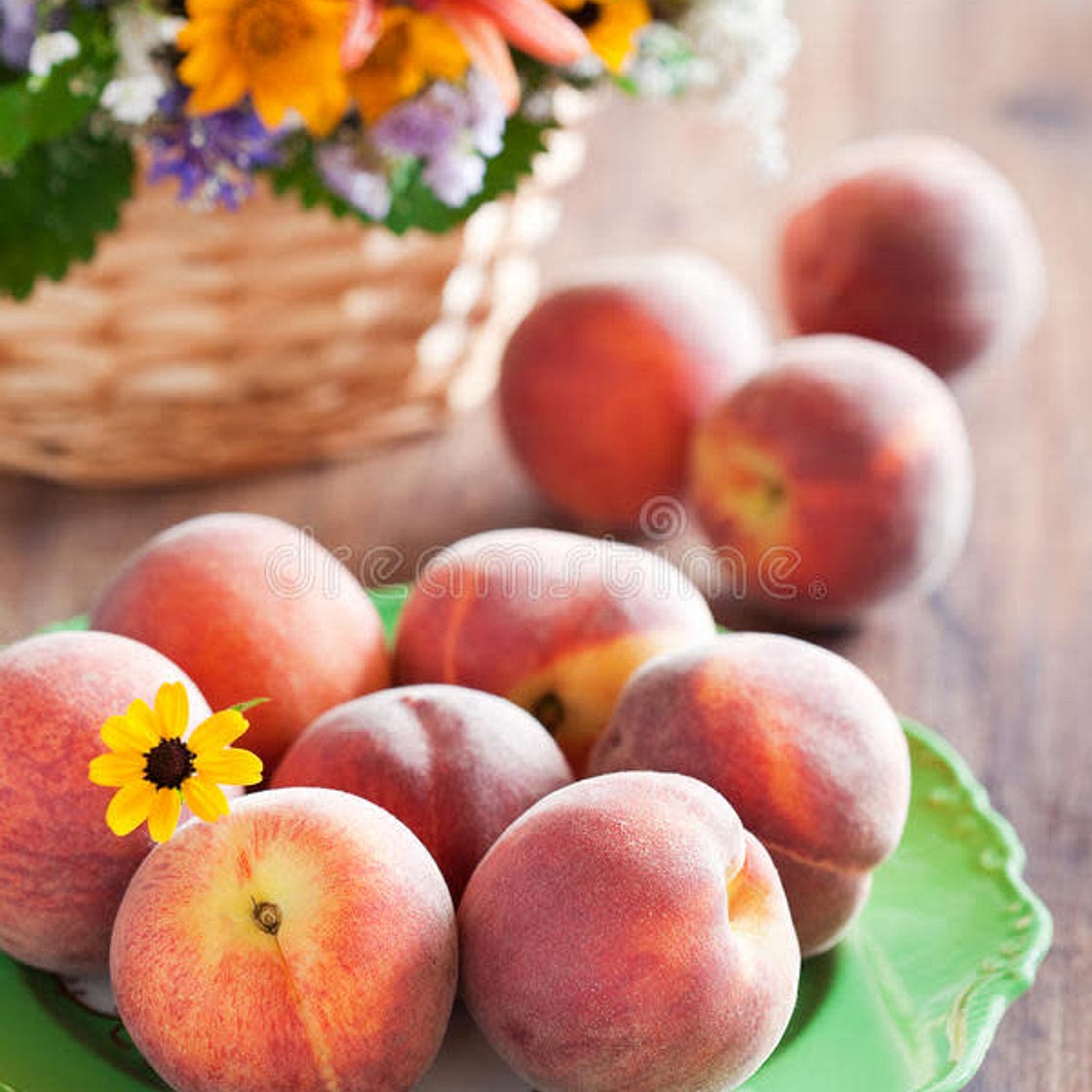 Fresh Layered Peach Crumble Bars