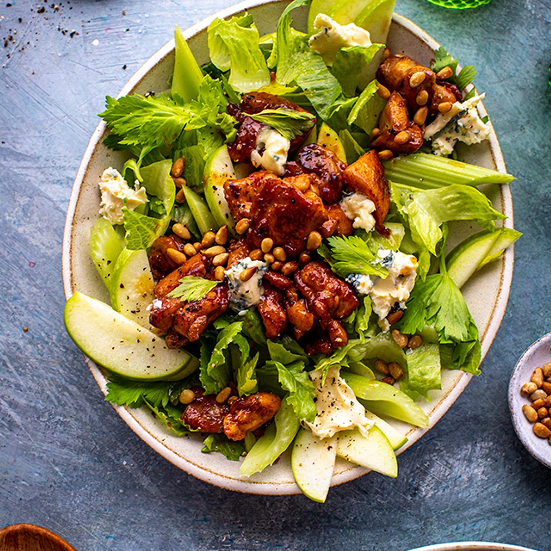 Honey Butter Chicken Salad with Blue Cheese & Celery