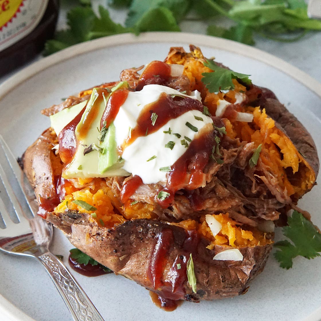 Pulled Pork Sweet Potatoes