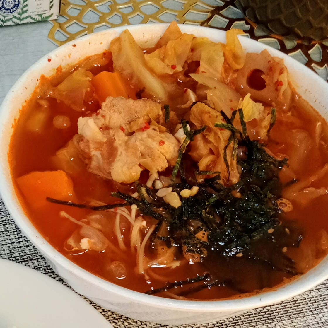Kimchi Mixed Soup (simple one pot)