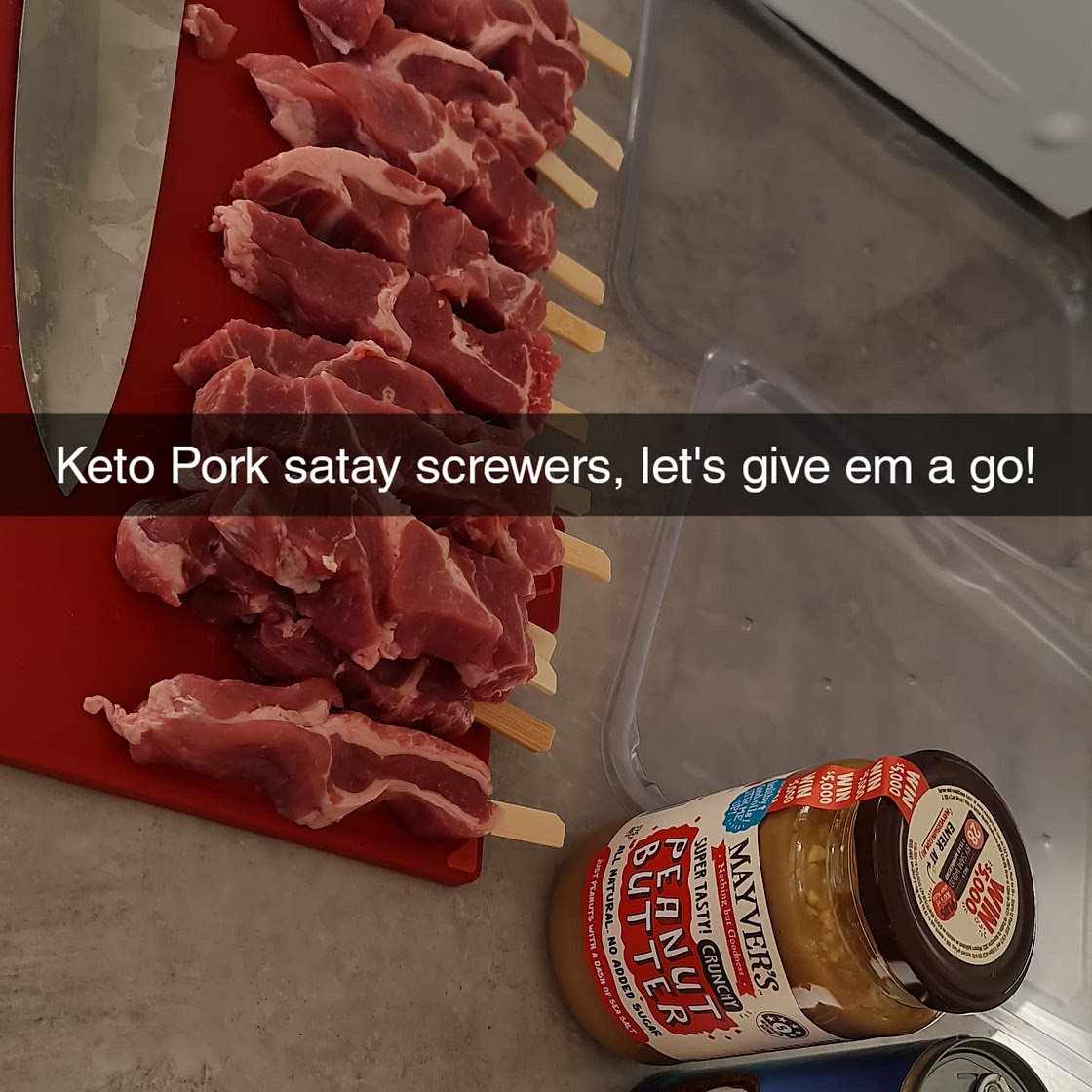 Keto Pork Satay Skewers
