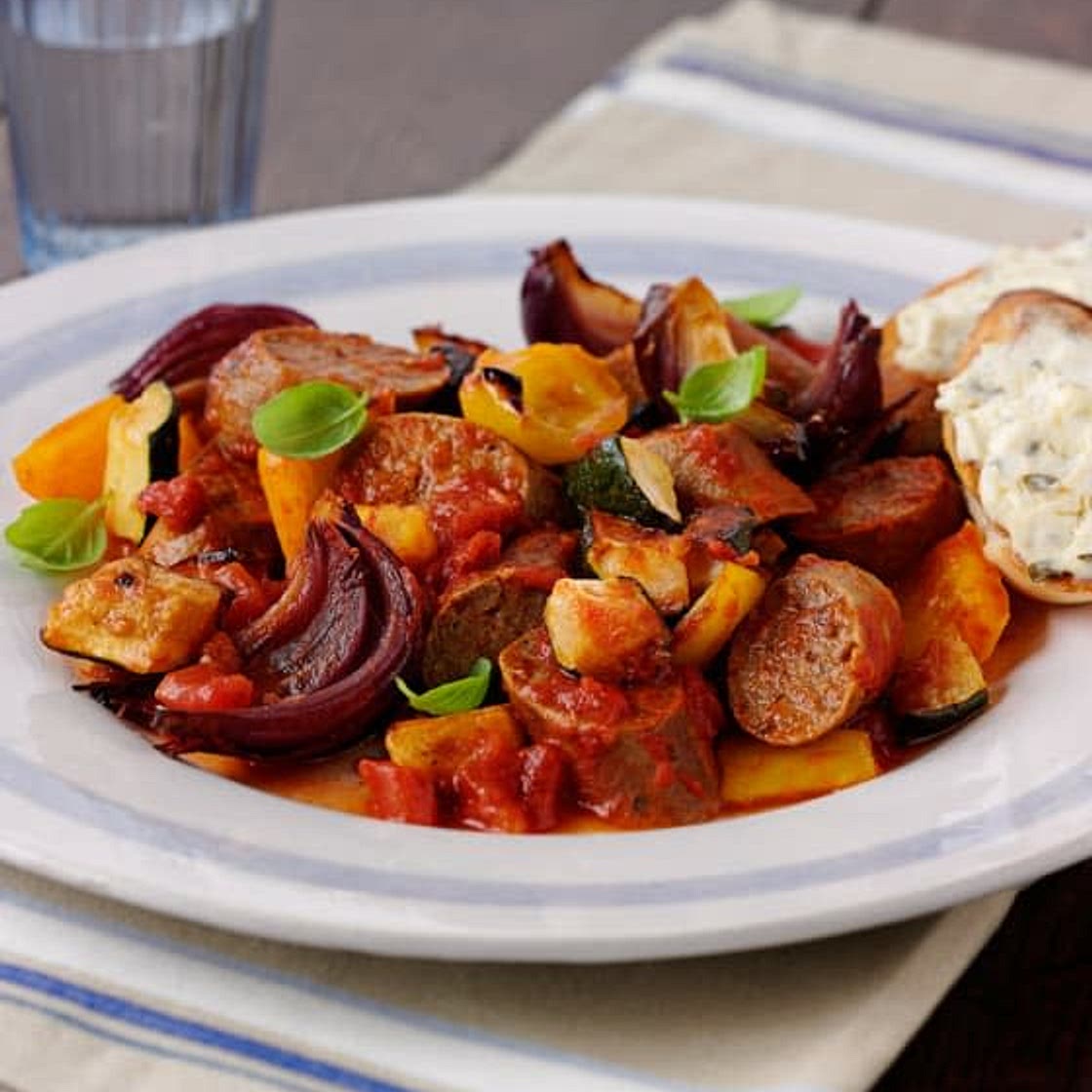 Mediterranean veg, Chorizo and Chicken