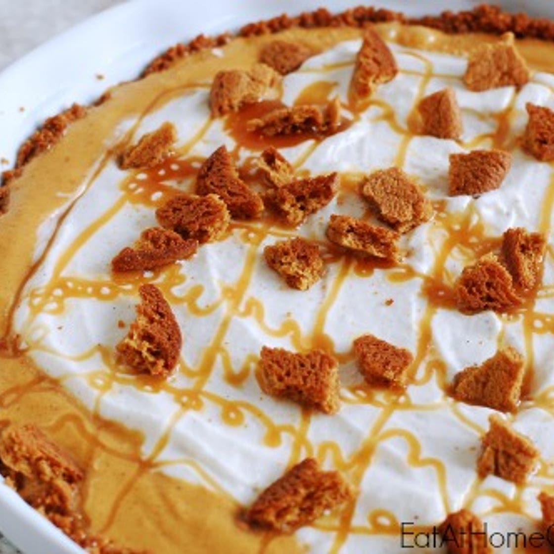 Pumpkin Cheesecake with Gingersnap Crust
