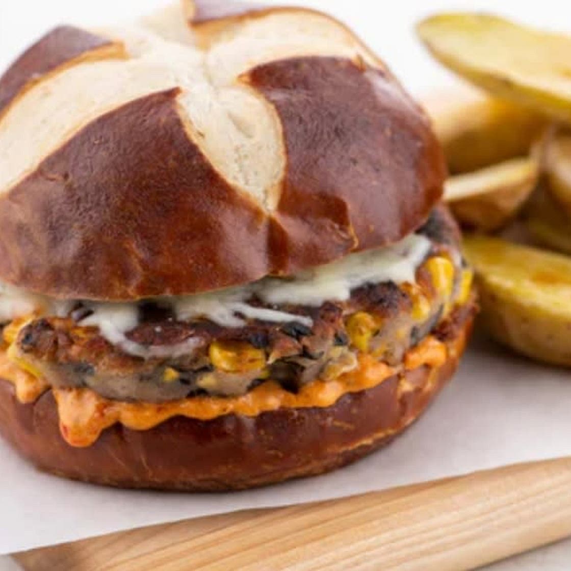 Black Bean and Corn Burgers with Chipotle Aoili