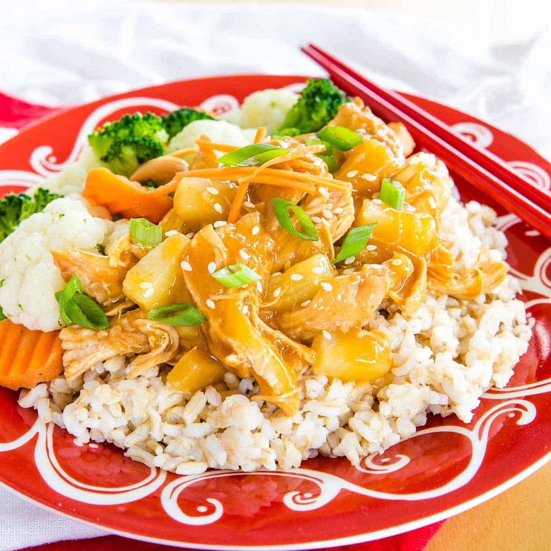 Instant Pot Pineapple Teriyaki Chicken (plus slow cooker directions)
