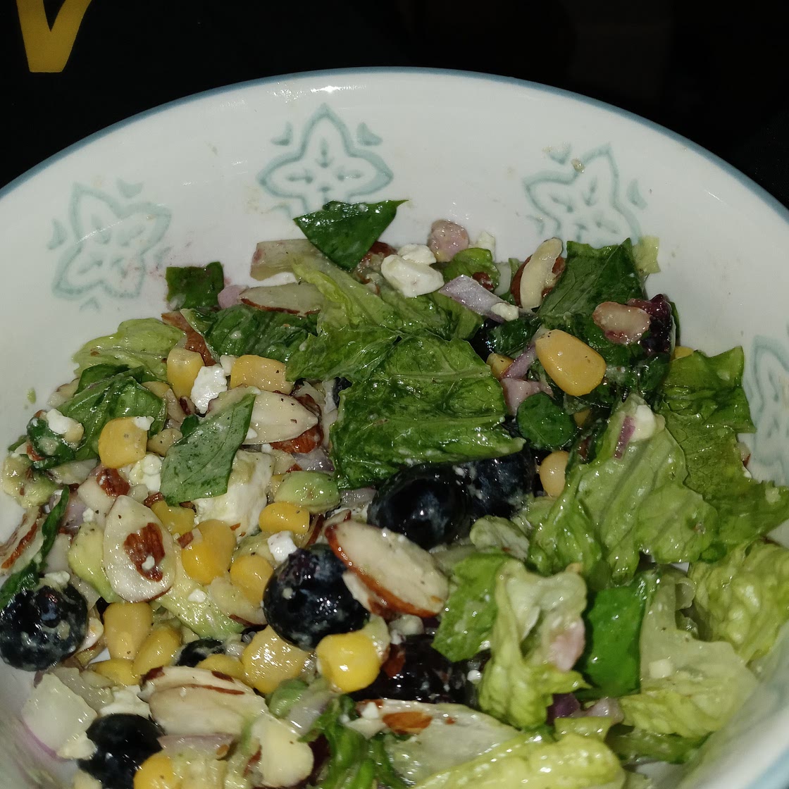 Blueberry, Corn and Avocado Chopped Salad