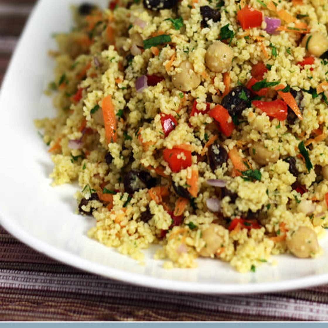 Moroccan chickpea and couscous salad