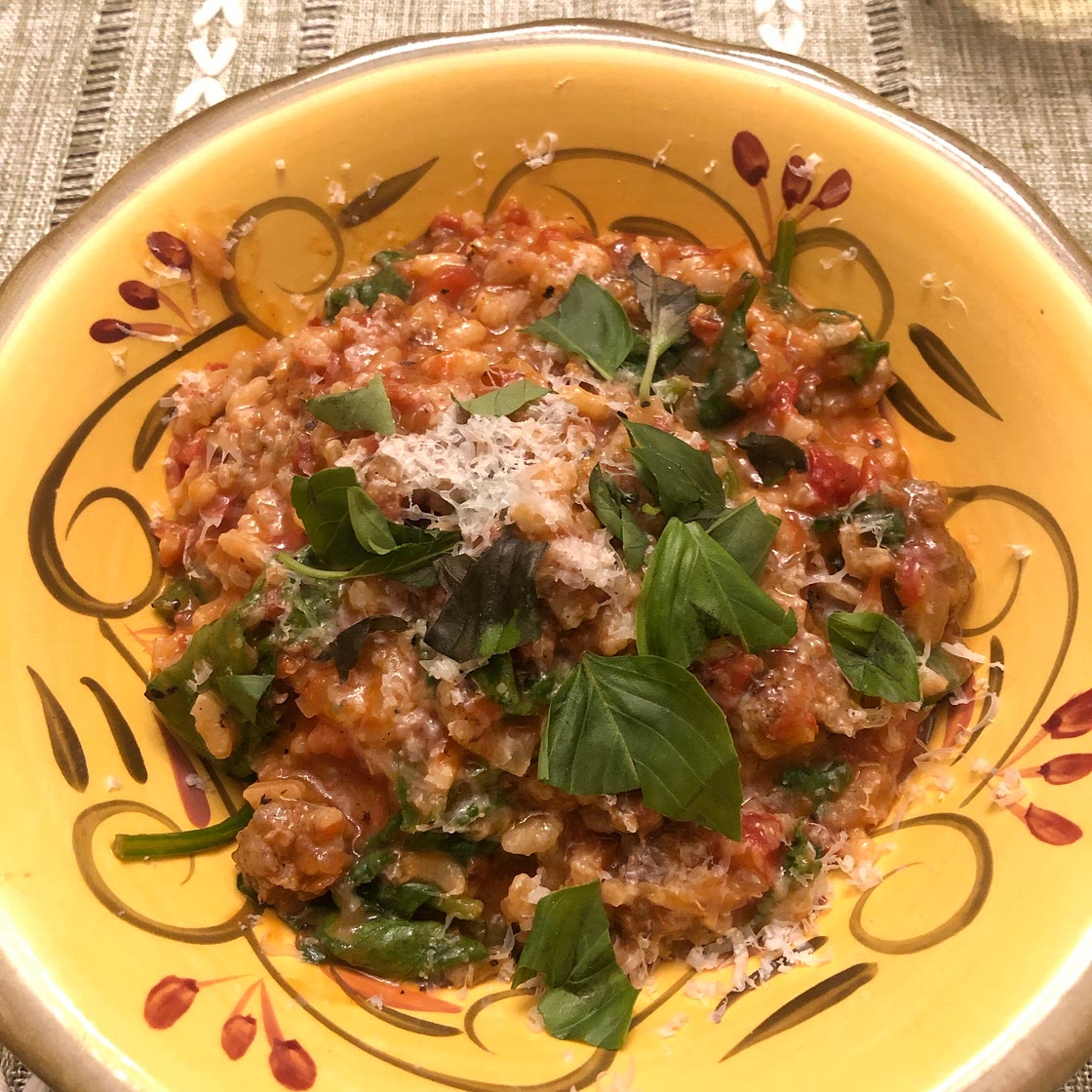 Tomato and Sausage Risotto