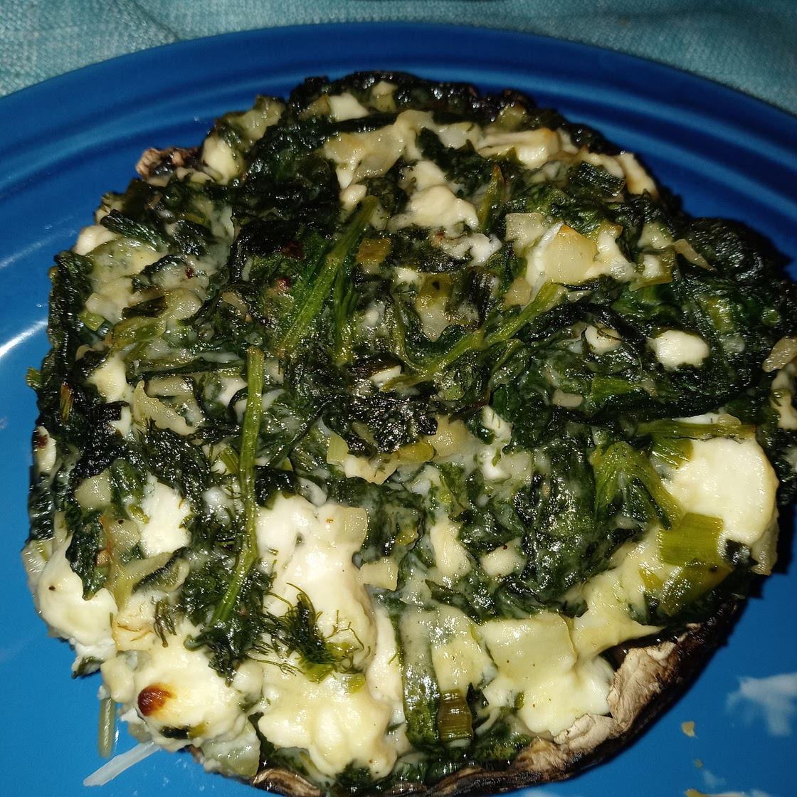 Spanakopita-Stuffed Portobello Mushrooms