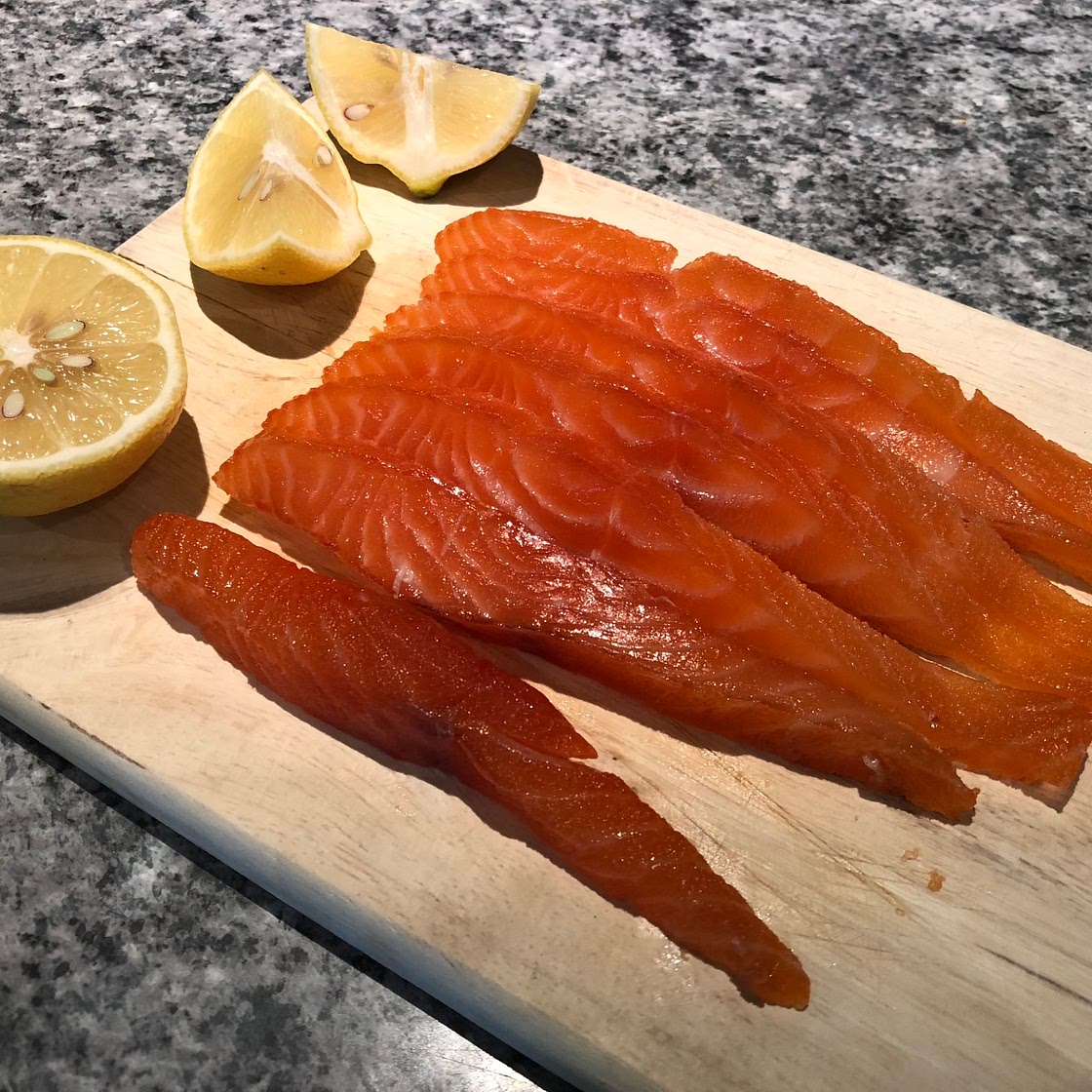 Home cured salmon