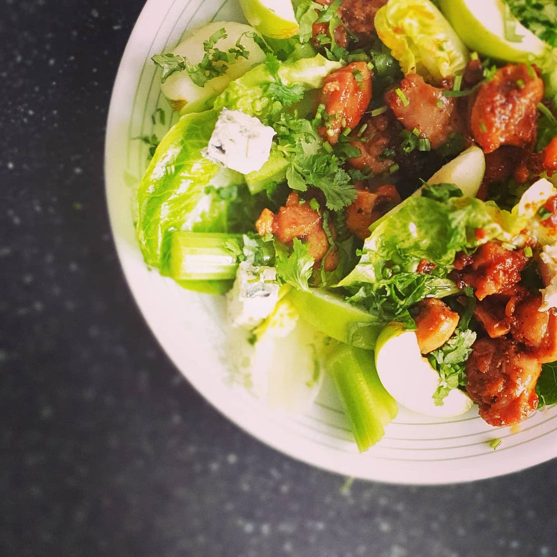 Honey Butter Chicken Salad with Blue Cheese & Celery