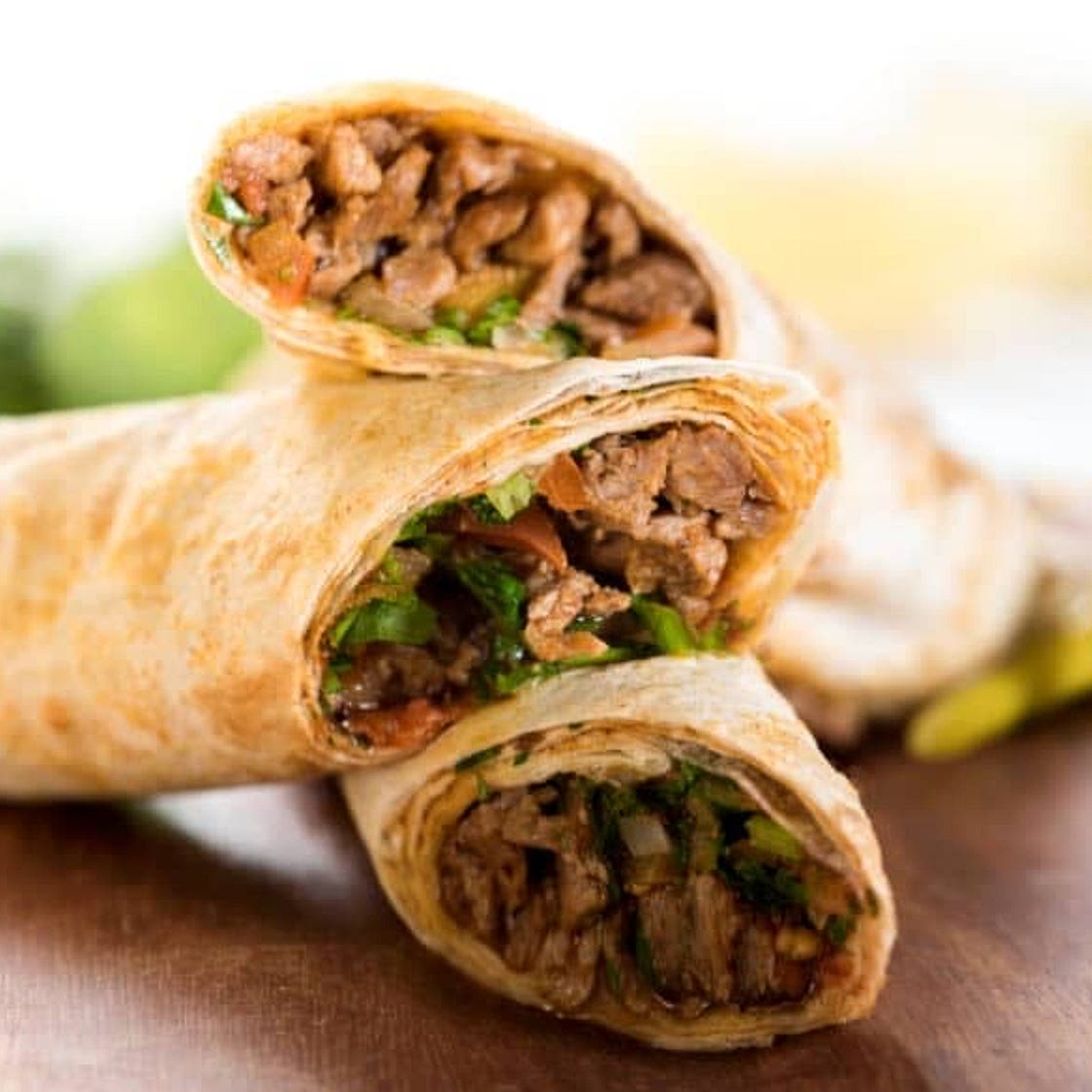 Saucy Beef Wrap