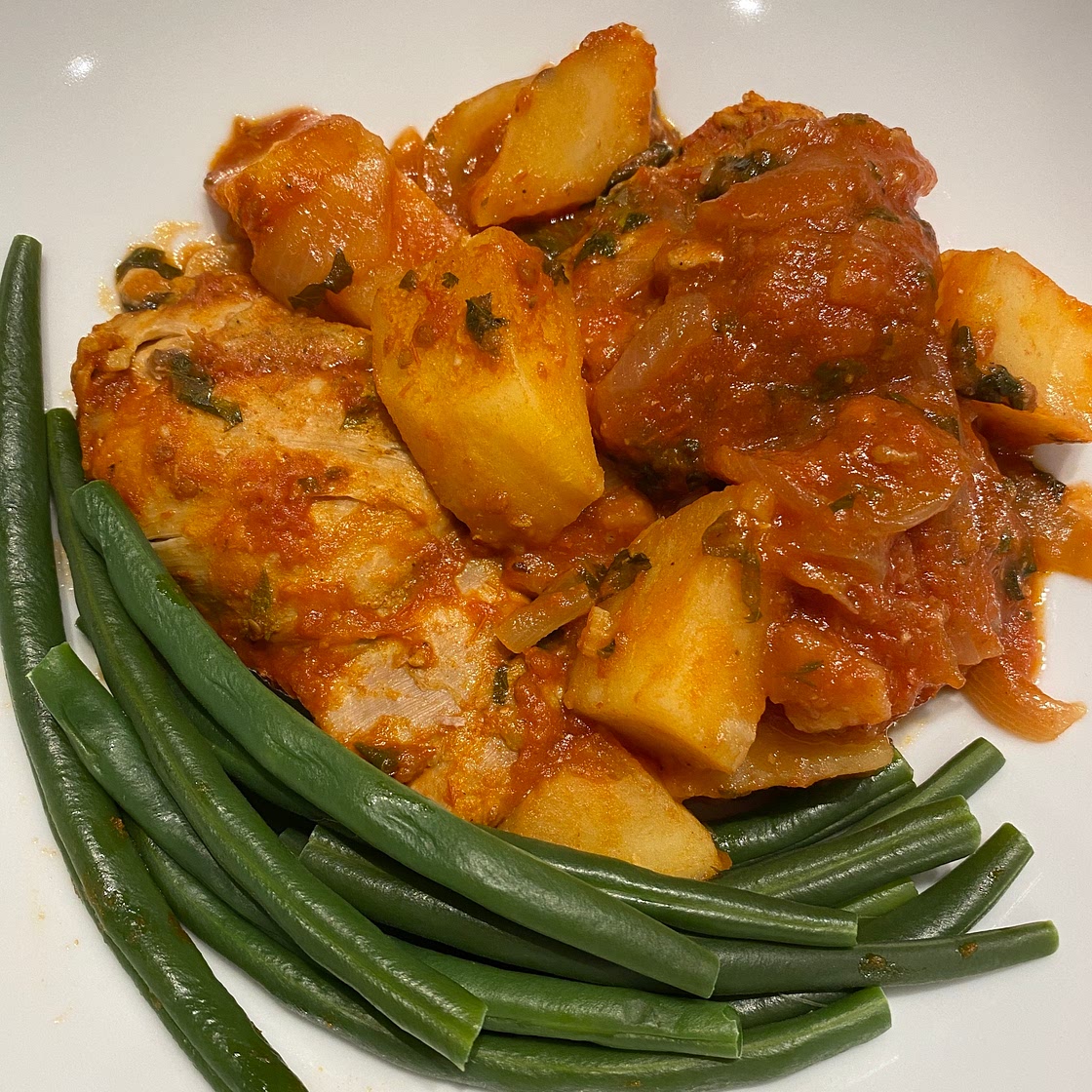 Moroccan Chicken with Sweet Potato