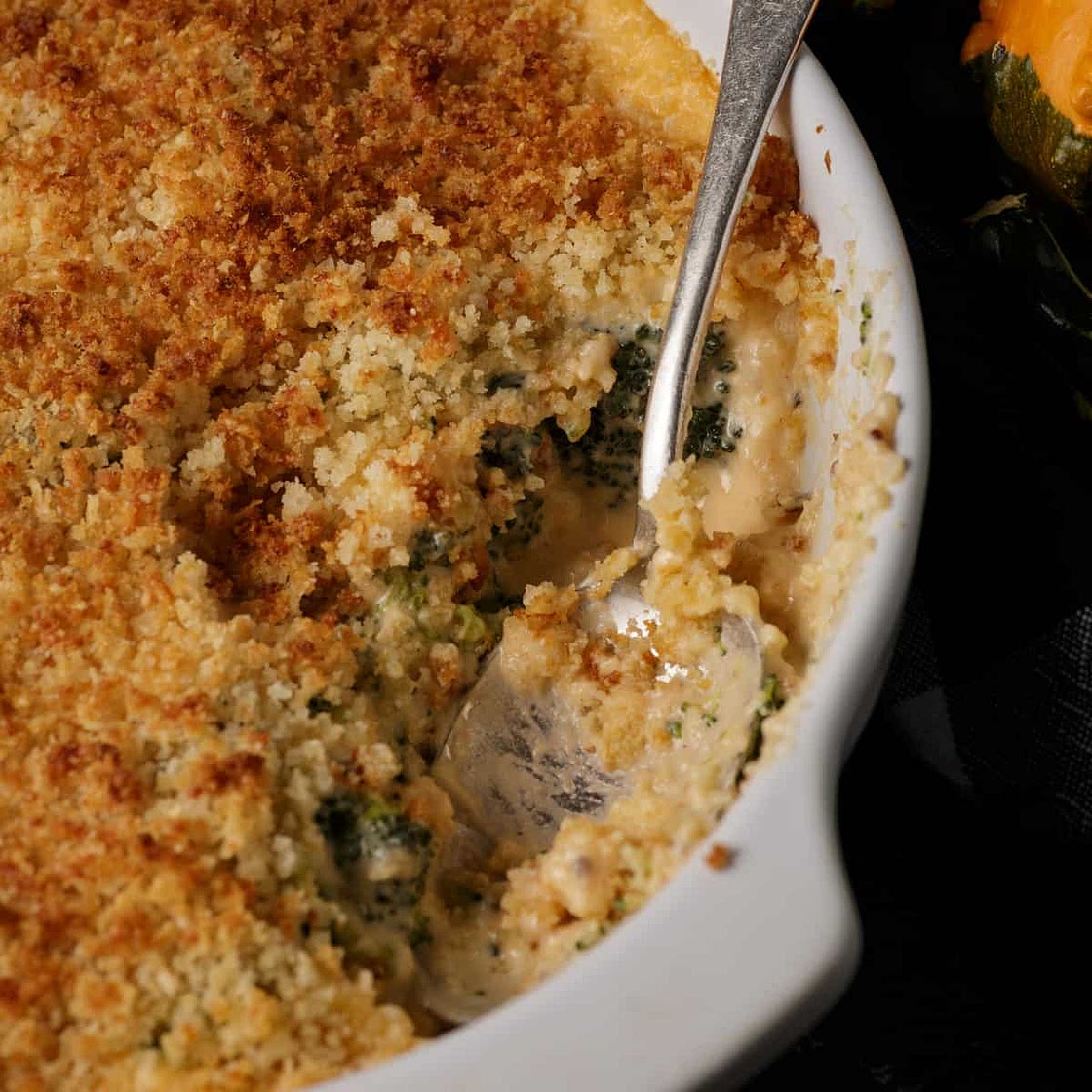 Broccoli Casserole with Homemade Cheese Sauce