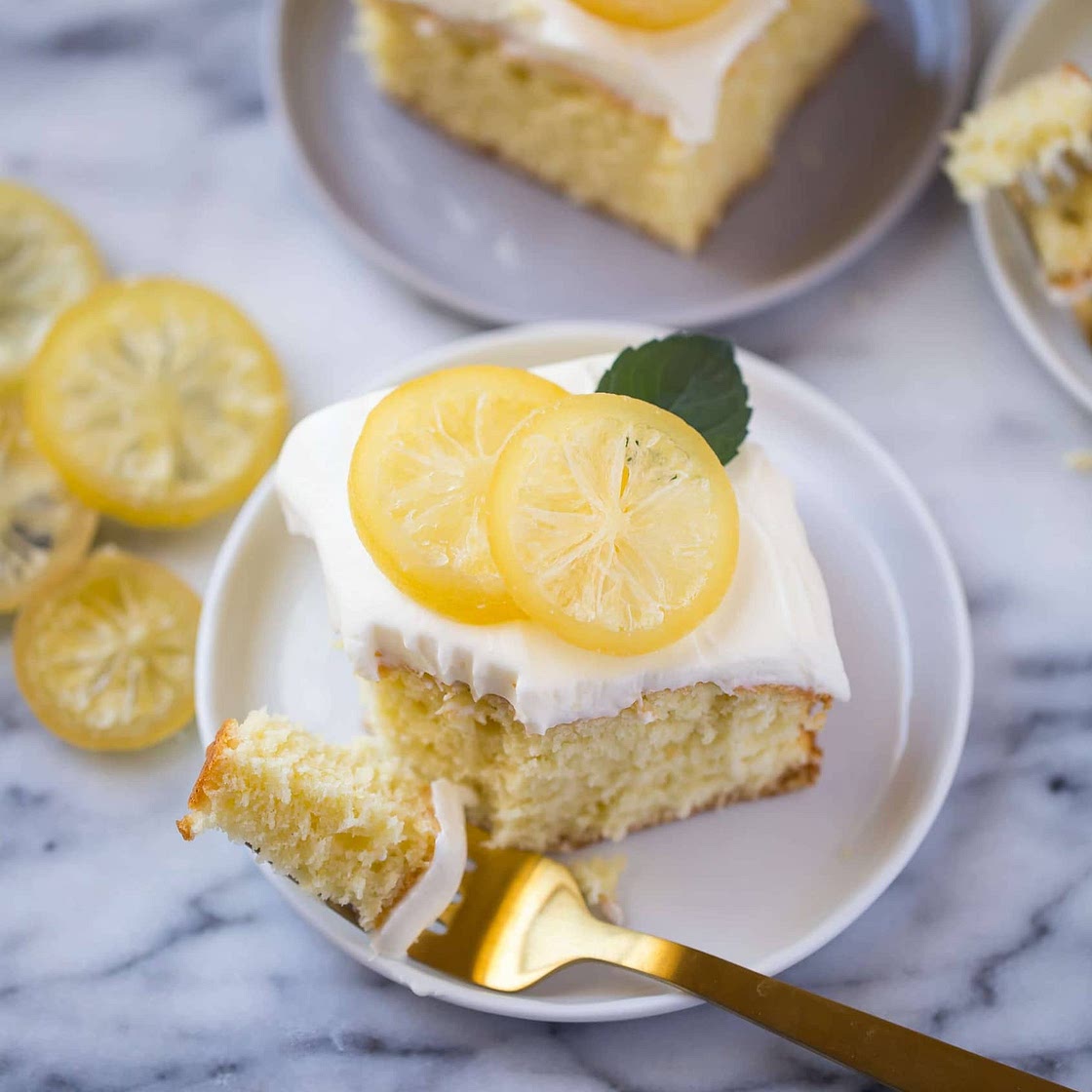 Lemon Sheet Cake with Lemon Cream Cheese Frosting