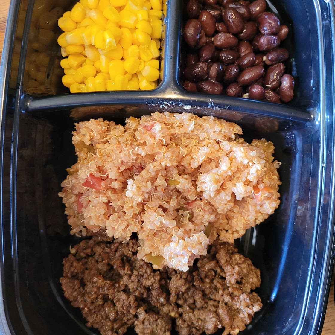 Salsa Quinoa Taco Bowl Meal Prep