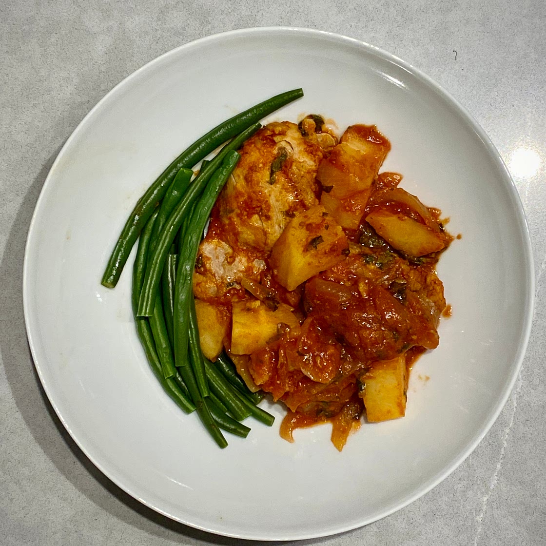 Moroccan Chicken with Sweet Potato