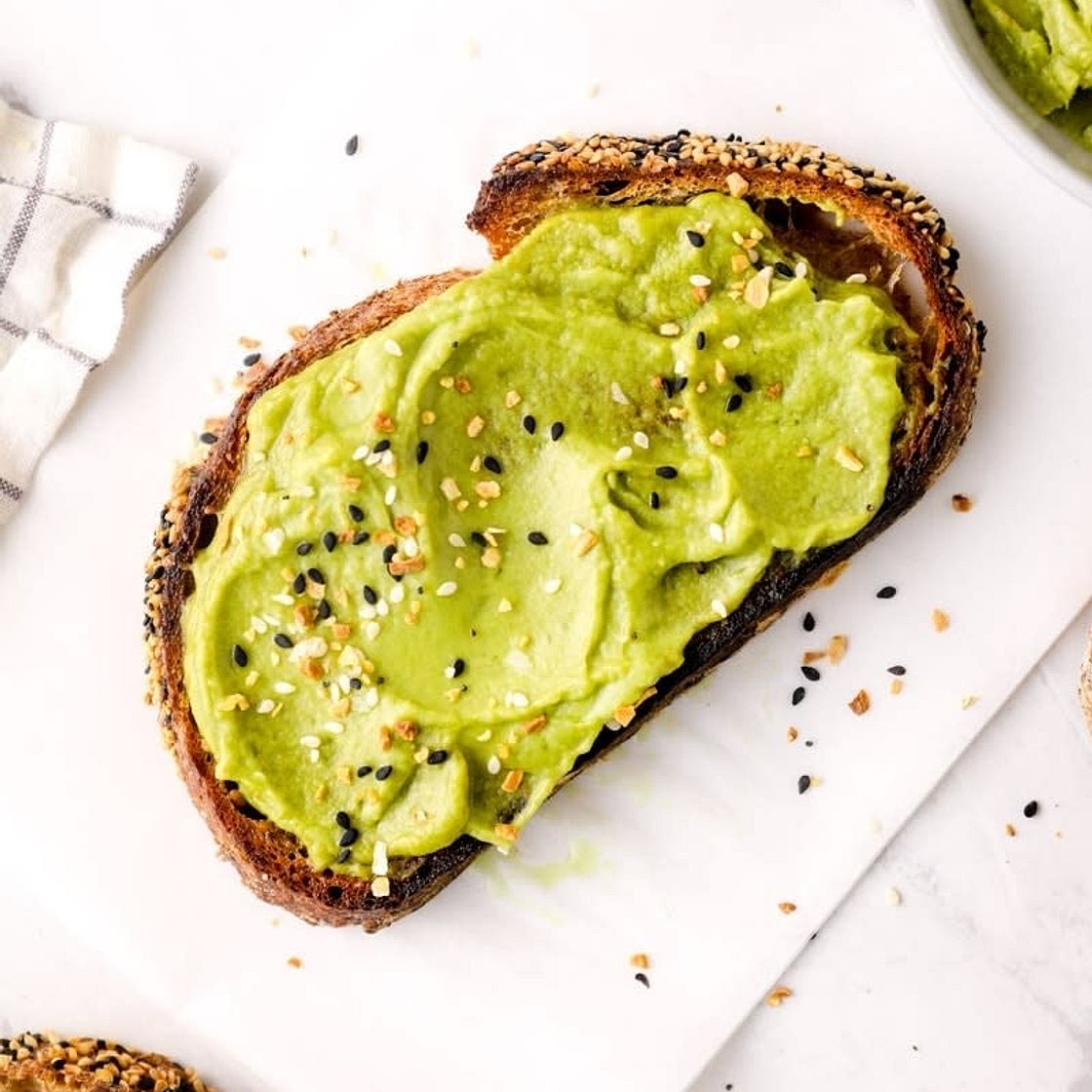 Avo butter with herb oil 