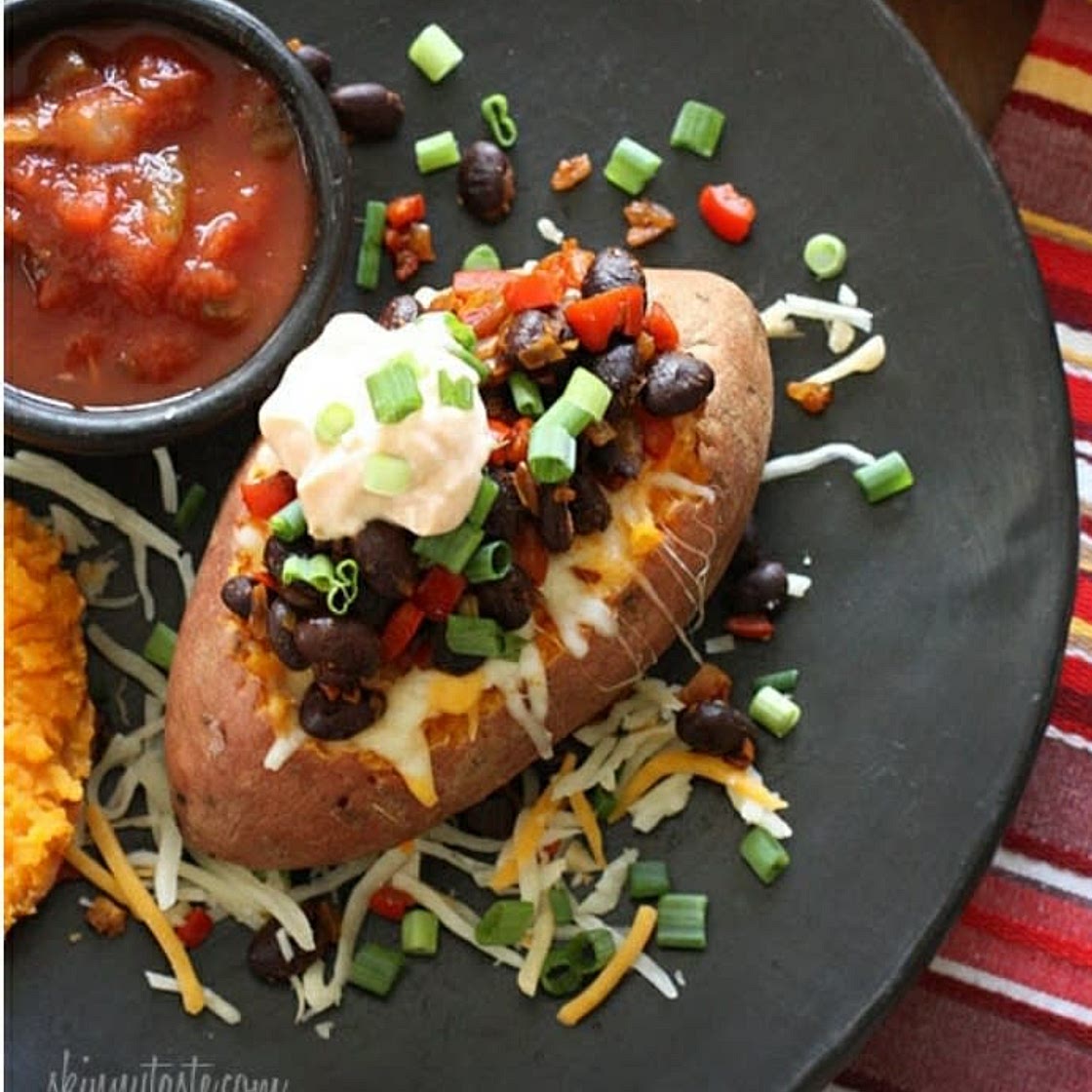 Loaded Sweet Potatoes