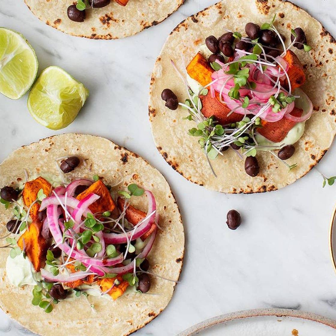Avocado Sweet Potato Tacos