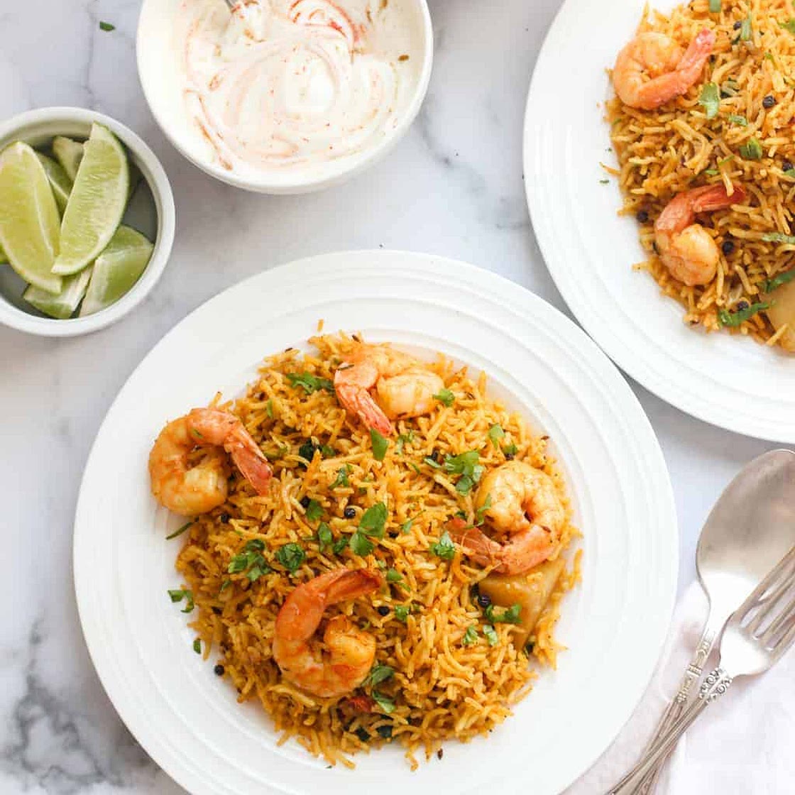 Shrimp Biryani - Instant Pot