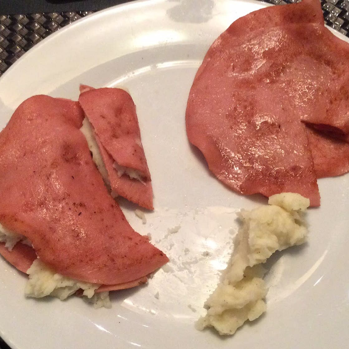 Baloney et patates pilées 