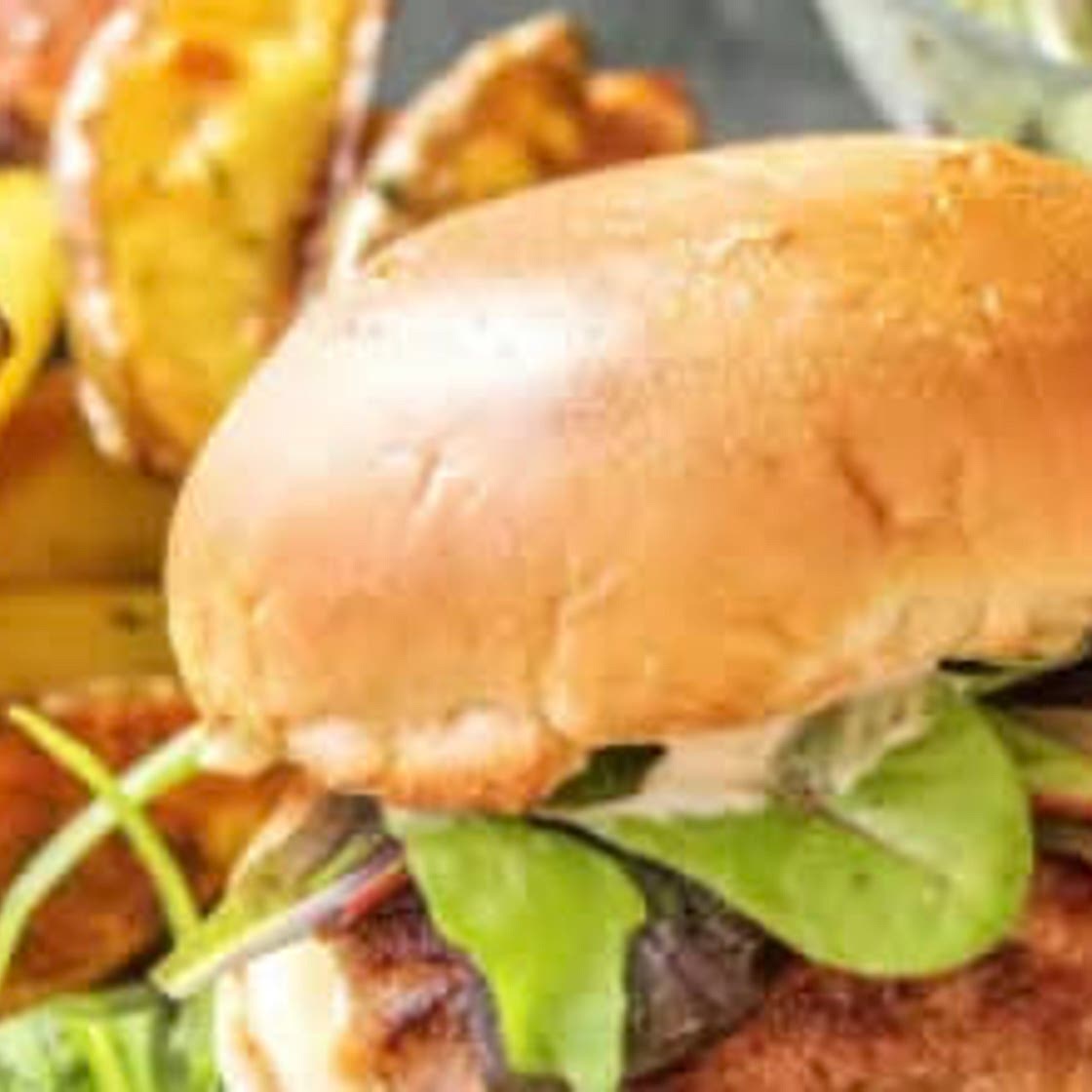 Juicy Apple Pork Burger 