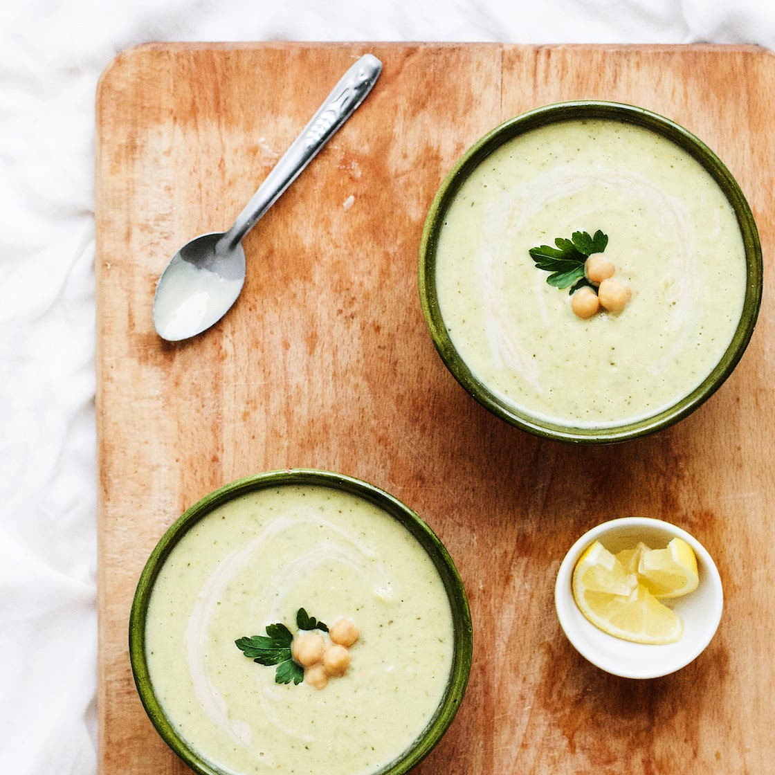 Broccoli Chickpea Soup with Turmeric + Tahini — Ruby Josephine