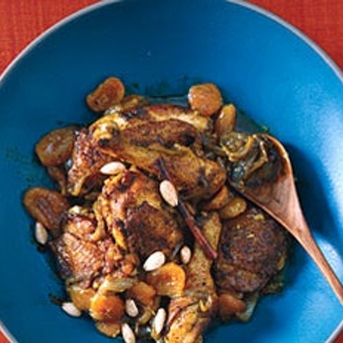 Chicken Tagine with Apricots and Almonds