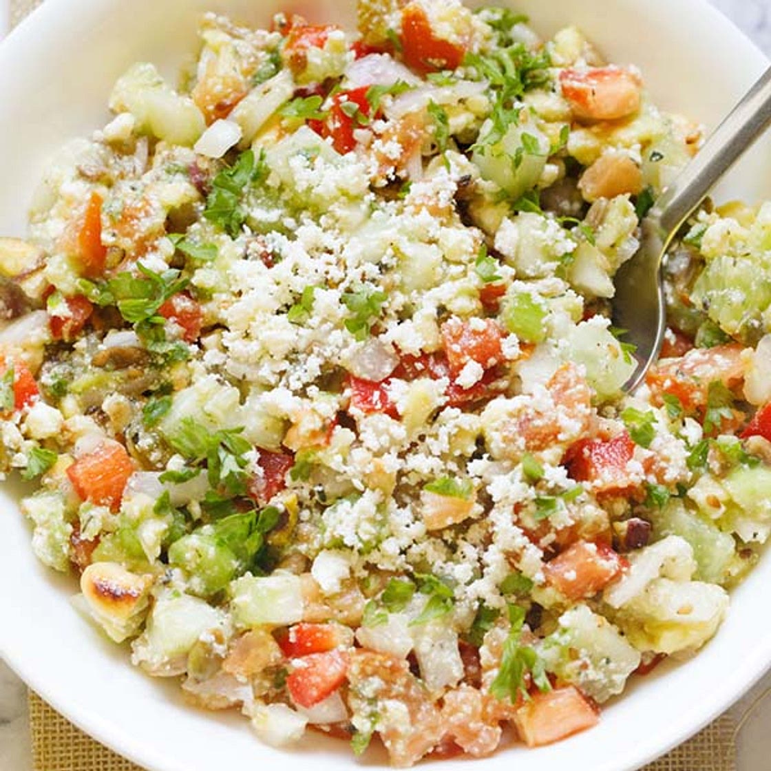 Vegetable Salad Recipe (Healthy & Easy)