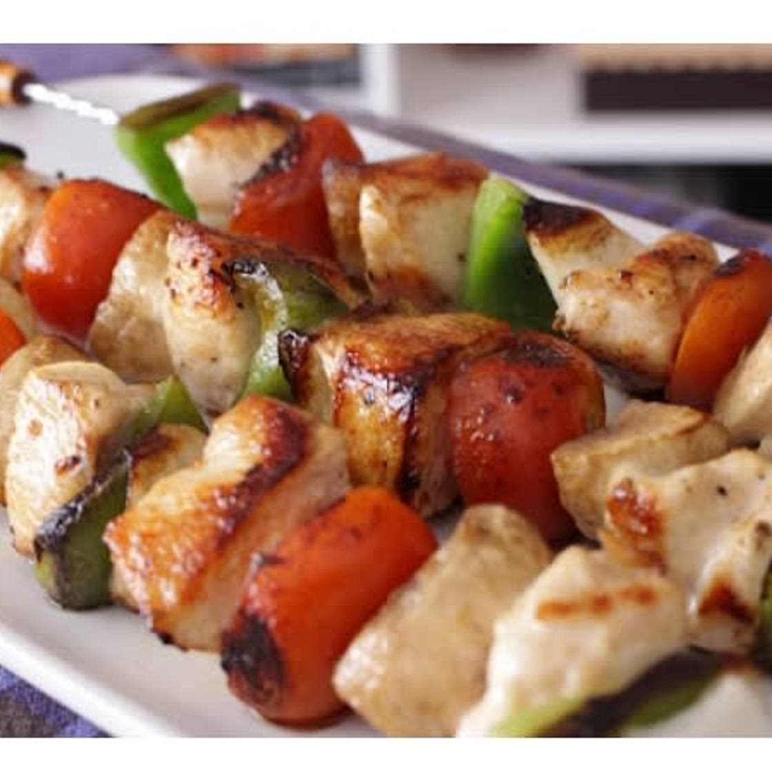 Brochetas de pollo